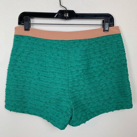 Anthropologie Shorts Champagne & Strawberry Patchwork Multicolored Medium - Picture 2 of 7